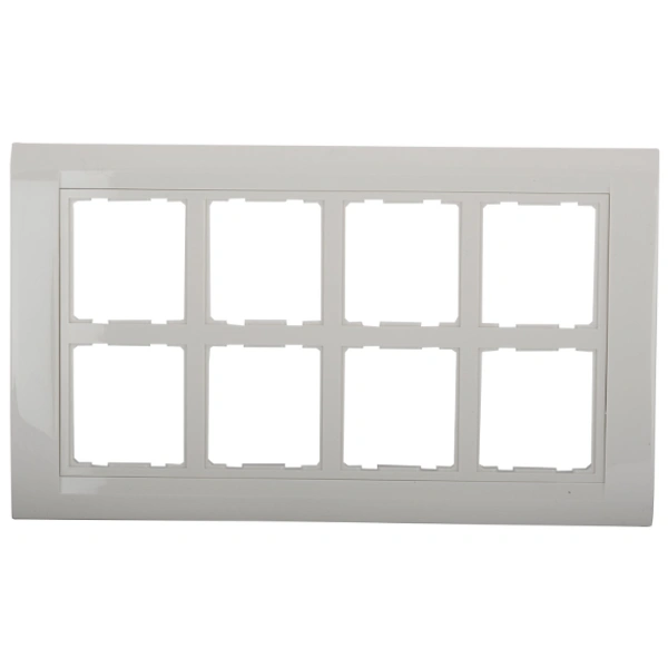 Anchor ANCHOR Polycarbonate Roma 16 Module Tresa Plate (Standard Size, White) - 16M, White, NA